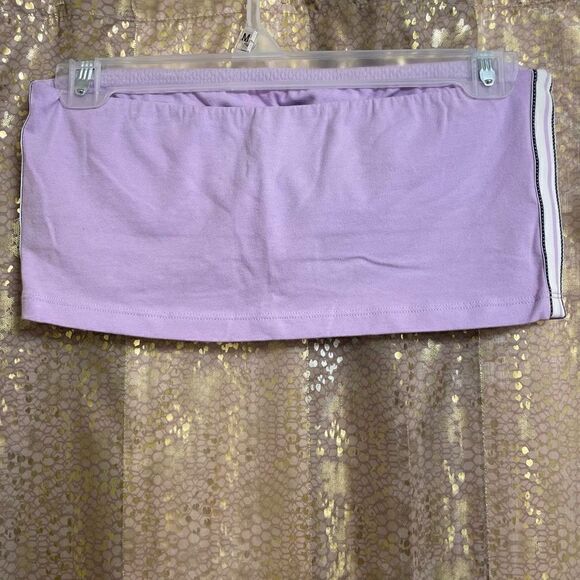Aerie Lavender Purple Striped Strapless Tube Top, Large - Picture 2 of 5